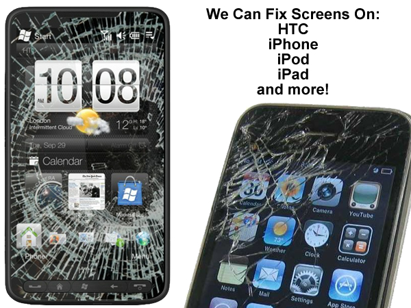 broken screen phone